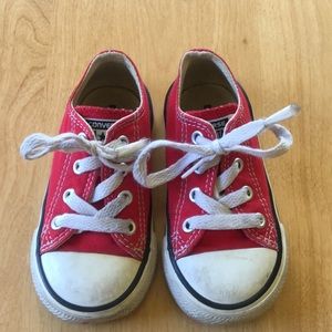 Red Toddler Converse Shoes